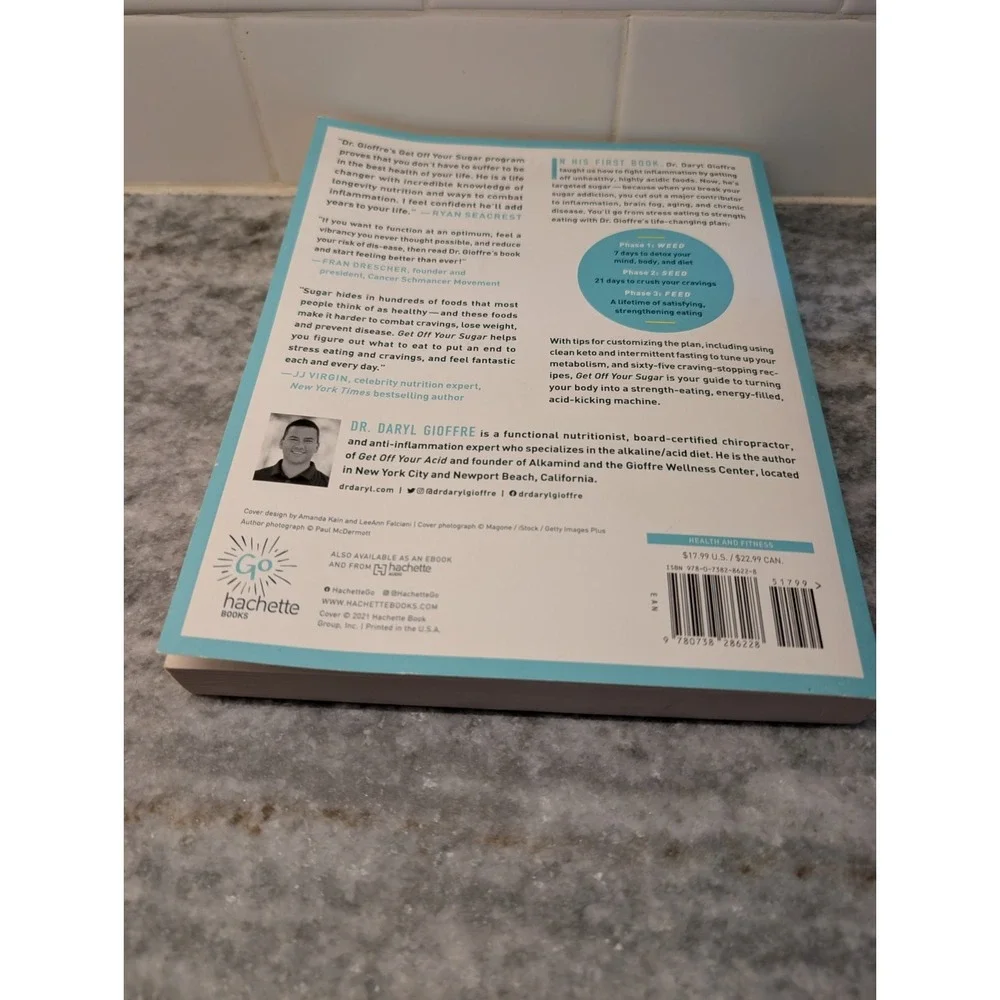 Get Off Your Sugar By Dr. Daryl Gioffre Paperback Book